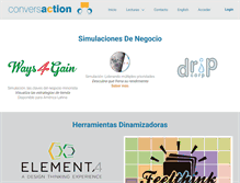 Tablet Screenshot of conversaction.com